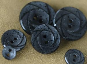 7103洛可可風玫瑰NYLON BUTTON