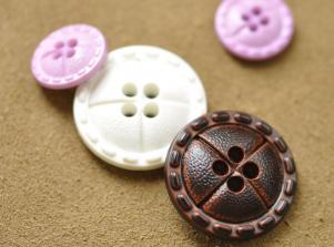 0267造型仿皮鈕IMITATION LEATHER BUTTON