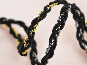 KK034銅珠編織帶BRASS BEADS BRAID