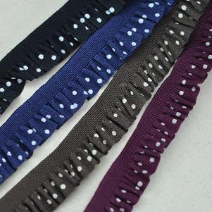 DA779彈性荷葉點帶STRETCH FRILL-DOT PRINTED TAPE