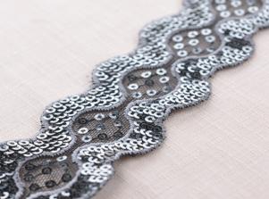 PA534花型亮片刺繡蕾絲SEQUIN EMBROIDERY LACE