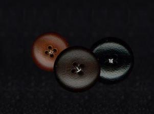 7190仿霧面皮釦(圓澎)LEATHER IMIT. BUTTON